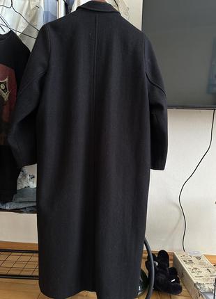 Пальто черное классическое длинное2 фото