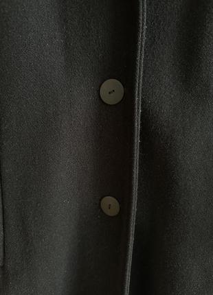 Пальто черное классическое длинное3 фото