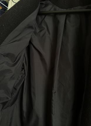 Пальто черное классическое длинное5 фото