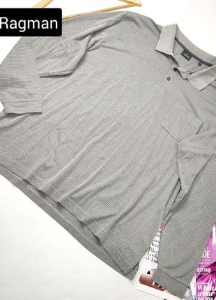 Водолазка мужская кофта серого цвета с воротником от бренда ragman xxl