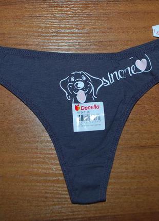Трусики стринги м донелла donella собачка