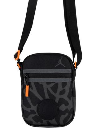 Jordan ppsg paris saint-germain festival bag black 9a0803-023 мессенджер сумка на плечо оригинал6 фото