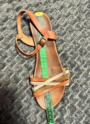 Кожаные женские сандалии 40,5р 41р итальялия, тм porronet9 фото