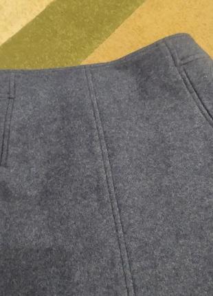 Шикарная теплая вовняна шерстяная юбка миди міді ххс,хс, с размером6 фото