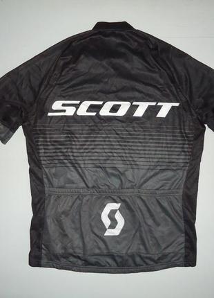 Велофутболка велоджерси scott rc team black grey cycling jerseys (xl)2 фото