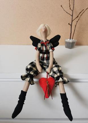 Интерьерная кукла тильда домашний ангел ❤️2 фото