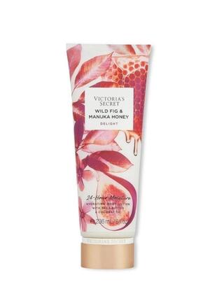 Парфюмированный увлажняющий лосьон для тела victoria’s secret wild fig &amp; manuka honey.2 фото