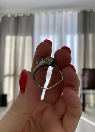 Серебряная кольца с россыпью фианитов3 фото