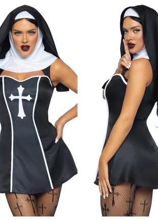 Еротичний костюм черниці leg avenue naughty nun, s
