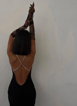 Платя 🖤 с открытой спиной 🖤