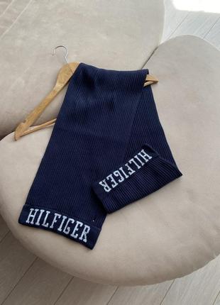 Синий шарф Tommy hilfiger2 фото