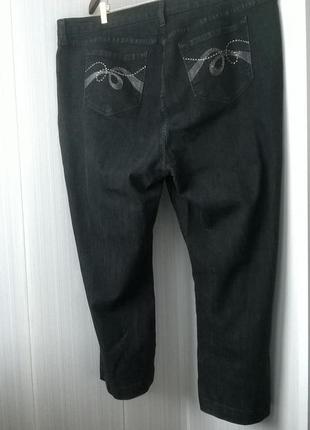 Базовые черные плотные джинсы р 22 высокая посадка nydj3 фото