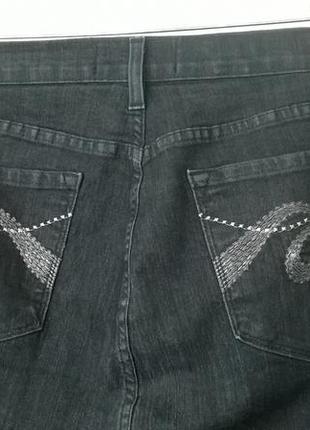 Базовые черные плотные джинсы р 22 высокая посадка nydj4 фото