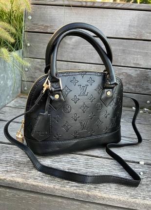 Жіноча сумка louis vuitton alma black люкс якість