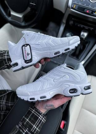 Nike air max plus tn white ❤️36рр-45рр❤️ кроссовки женские белые найк тн, кроссовки женские найк аэр макс белые, кроссовки жензкие бельлые