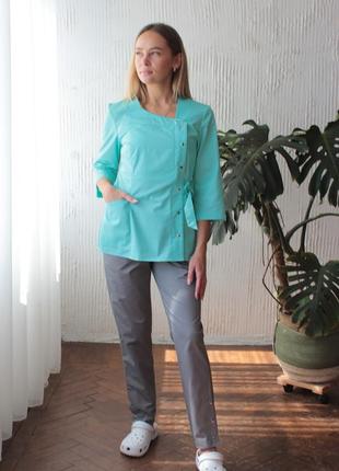 Медична кофта фіона , тканина котон 4