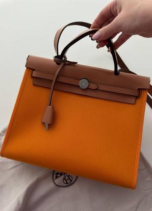 Сумка в стиле hermes herbag люкс 31 см