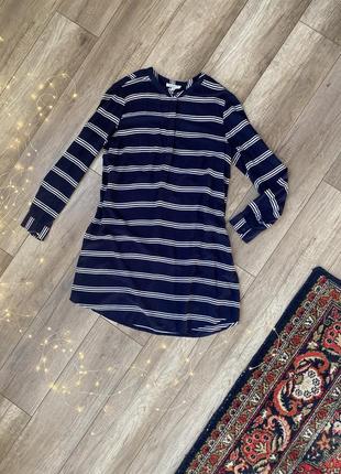 Віскозне плаття у смужку сукня рубашка в полоску