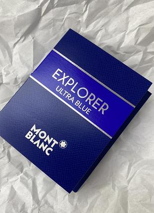 Montblanc explorer ultra blue парфумована вода