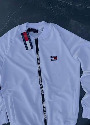 Свитшот с замком tommy hilfiger белый2 фото