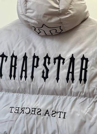 Куртка курточка пуховик трапстар trapstar бежевая3 фото