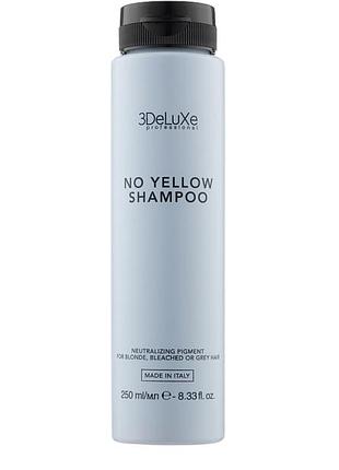 3deluxe no yellow shampoo шампунь для нейтралізації жовтизни