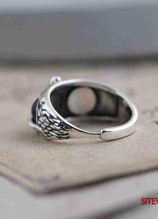 Кільце у формі сови каблучка кольцо сова біжутерія колечко4 фото