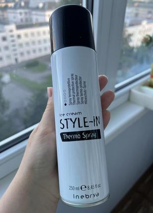 Спрей термозащита для волос inebrya balck pepper iron spray2 фото