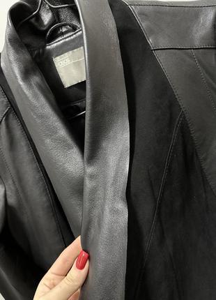 Натуральна шкіра шкіряний замшевий блейзер піджак жакет куртка накидка кожанка asos1 фото