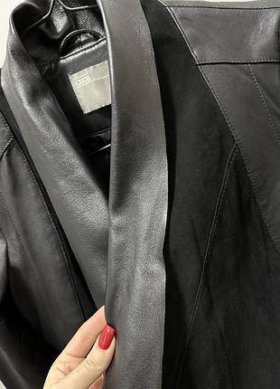 Натуральна шкіра шкіряний замшевий блейзер піджак жакет куртка накидка кожанка asos