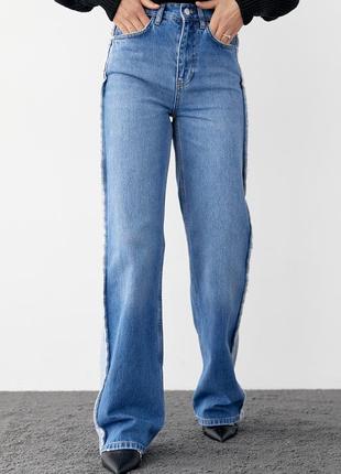 Женские джинсы с лампасами5 фото