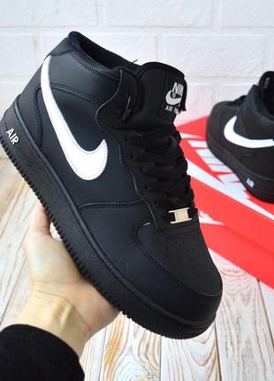 Мужские кроссовки с мехом nike air force #найк