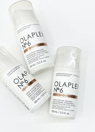 Восстанавливающий крем для укладки волос olaplex bond smoother reparative styling creme no.6, 100 ml