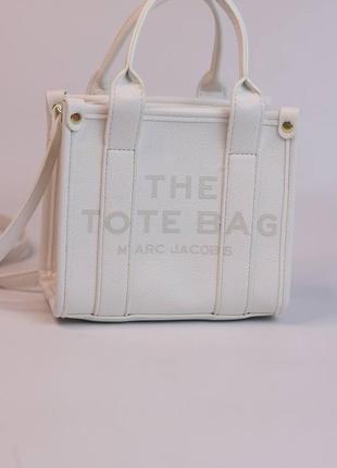 Сумка jacobs tote bag mini white7 фото