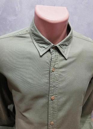 Идеальная оливковое рубашка испанского бренда massimo dutti.3 фото
