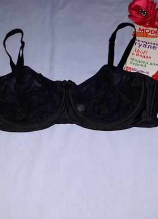 Бюстгальтер бюст бюстик лифчик чашка 85 c 38 c новый черный кружевной