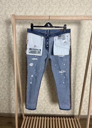 Рваные джинсы levi's 5017 фото