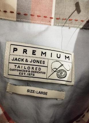 Комфортная хлопковая рубашка в клетку бренда премиум класса из данной jack &amp; jones4 фото