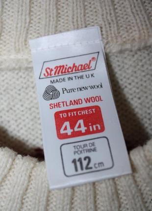 Шерстяной свитер с принтом fair isle бренда st. michael4 фото