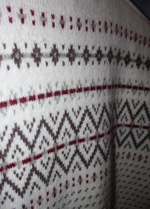Шерстяной свитер с принтом fair isle бренда st. michael6 фото
