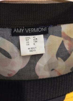 Яркая блуза, хлопок, вискоза, бренда amy vermont3 фото