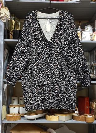 Джемпер пуловер кофта светр леопардовий принт узор1 фото