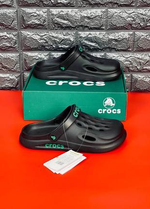 Крокси crocs шлёпанцы чёрные крокс4 фото