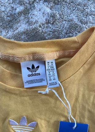 Жіноча майка adidas адідас жовта спортивна майка спортивний топ майка crop dh31694 фото