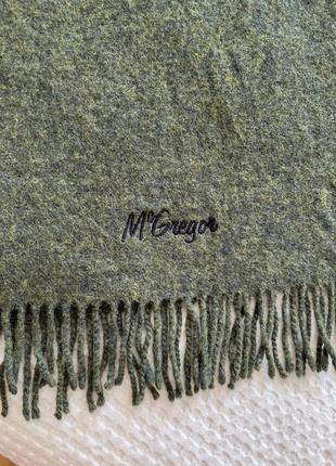 Mc gregor шерстяной шарф, хаки, зеленый3 фото
