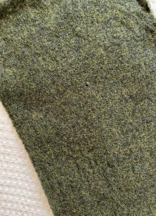 Mc gregor шерстяной шарф, хаки, зеленый4 фото