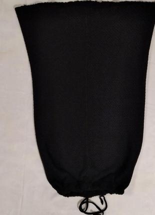 Интересная оригинальная юбка  в обтяжку чёрная миди с плетением р.  s-xl2 фото