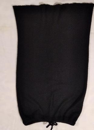 Интересная оригинальная юбка  в обтяжку чёрная миди с плетением р.  s-xl7 фото