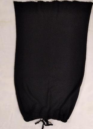 Интересная оригинальная юбка  в обтяжку чёрная миди с плетением р.  s-xl9 фото