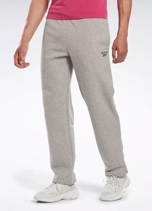 Брюки reebok identity open hem pants флисовые спортивные original Ausa m, l